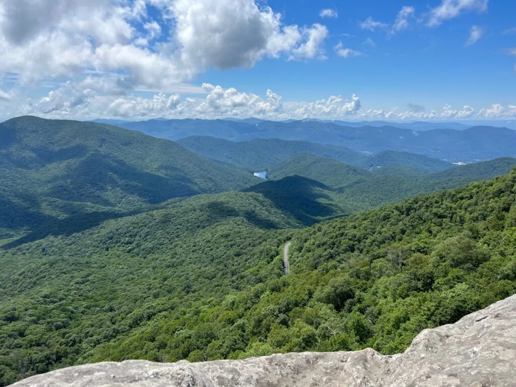 View from the lookout at Lane Pinnacle