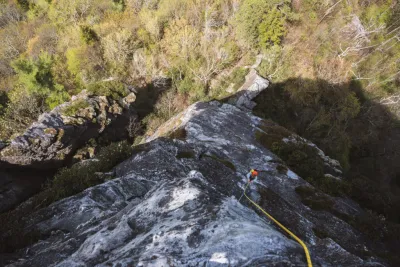 Linville Gorge climbing near Boone