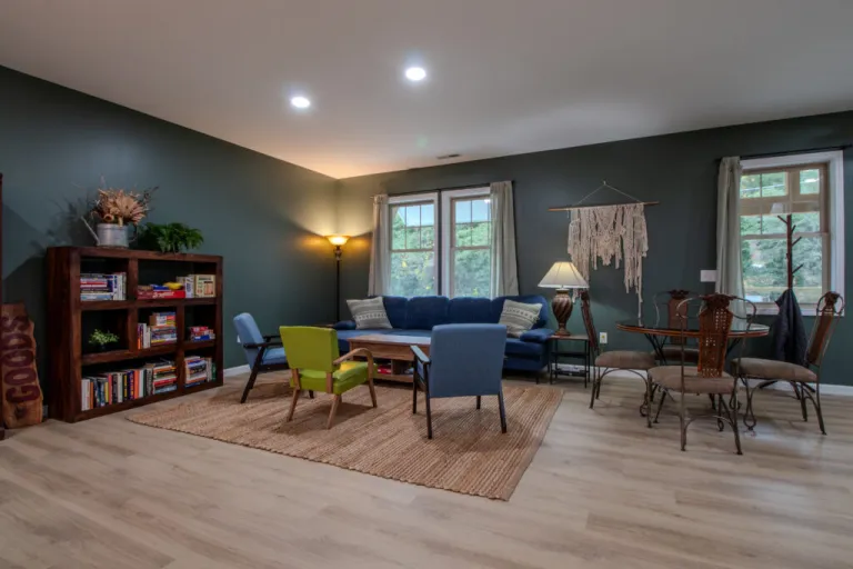 Living room at The Lazy Tiger