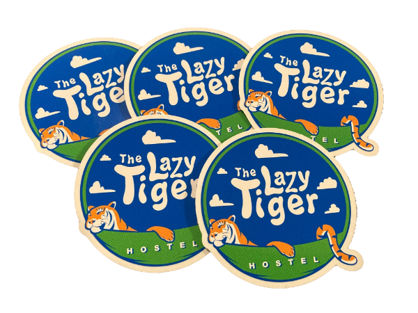The Lazy Tiger Stickers