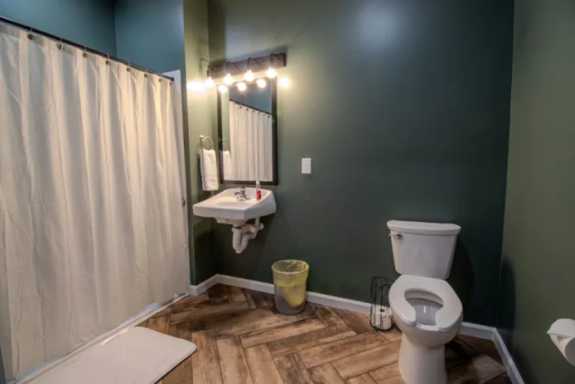 Private Bathroom at The Lazy Tiger