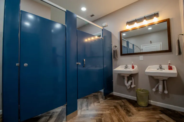 Mens Shared Restroom at The Lazy Tiger